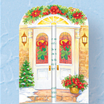 Holiday Door Christmas Verse Single Version card