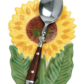 Sunflower Spoon Rest - Flower Spoon Rest - Walter Drake