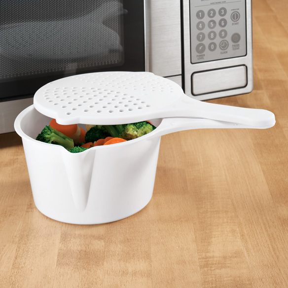 Microwave Pot - Microwave Vegetable Steamer - Kitchen - Walter Drake