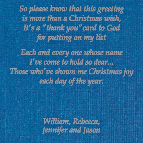 Personalized Religious Christmas Cards - Christmas 