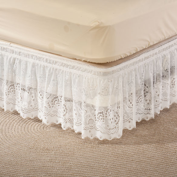Lace Bed Ruffle - Lace Bed Skirt - Lace Dust Ruffle - Walter Drake